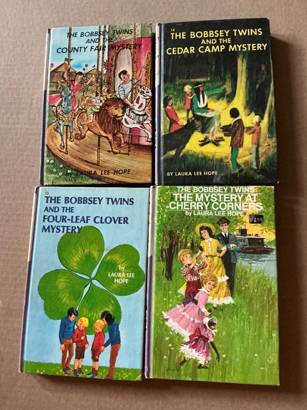 The Bobbsey Twin 4 Book Lot - 14,15,19,20 circa 1960/70 Grosset & Dunlap